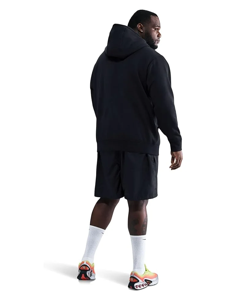 Худи Nike Club Fleece Pullover Hoodie — изображение 2 из 3, черный/черный/белый