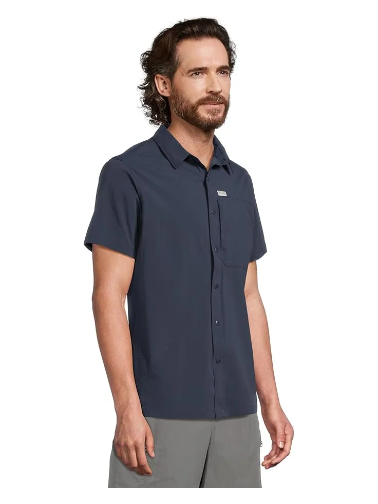 Рубашка Columbia Sage Peak Woven Short Sleeve Shirt — изображение 2 из 5, темно-синий