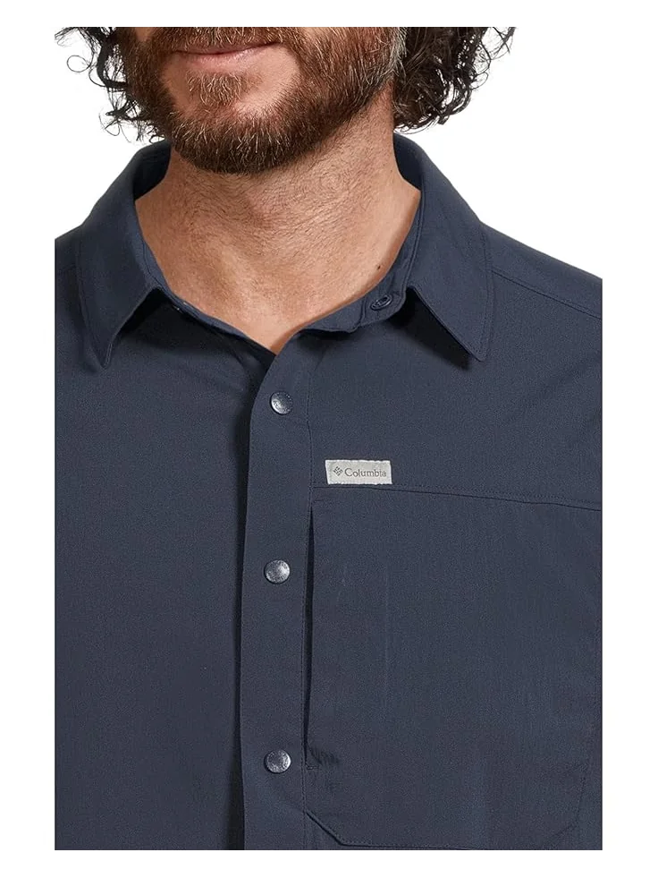 Рубашка Columbia Sage Peak Woven Short Sleeve Shirt — изображение 4 из 5, темно-синий