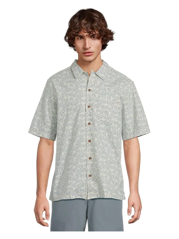 Рубашка L.L.Bean Tropics Shirt Short Sleeve Traditional Fit Print Shirt