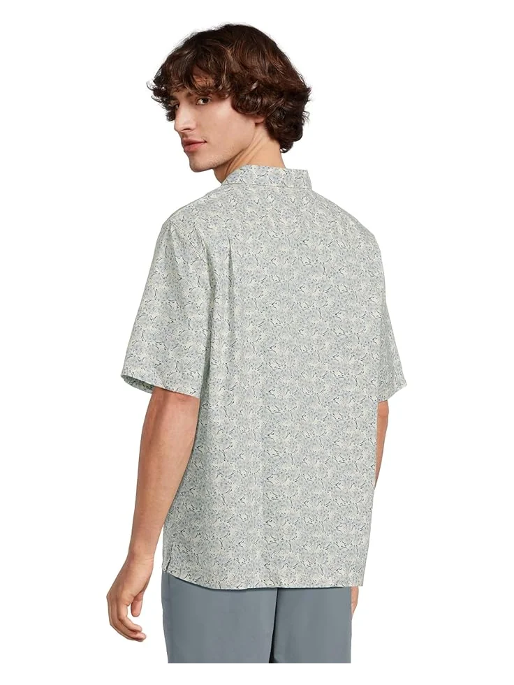 Рубашка L.L.Bean Tropics Shirt Short Sleeve Traditional Fit Print Shirt — изображение 3 из 5, синий