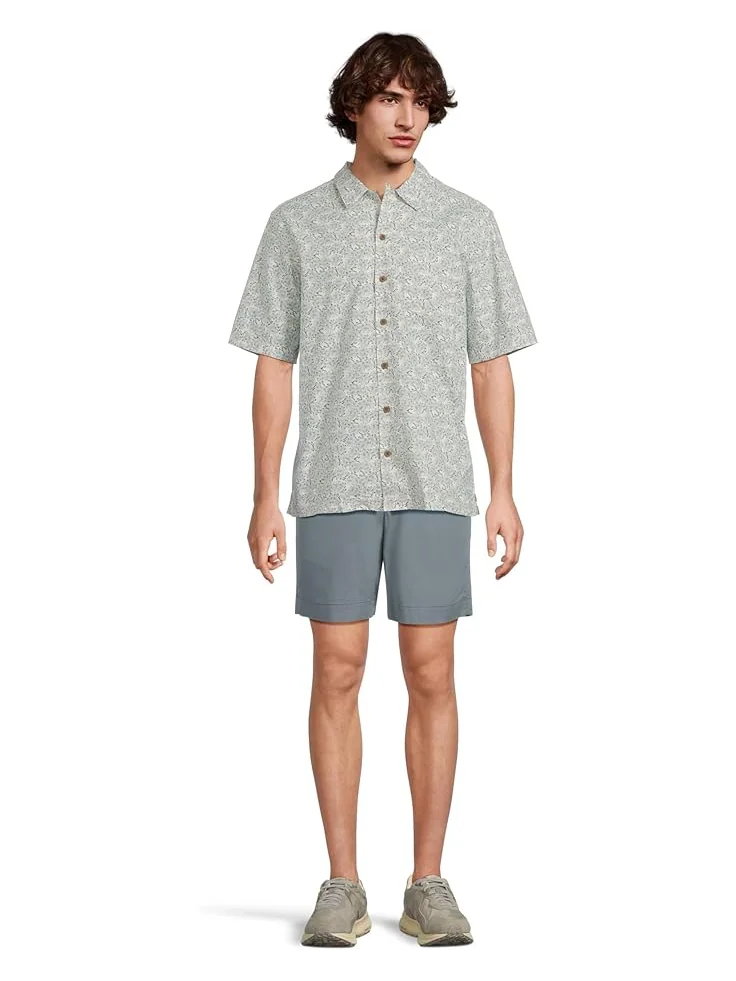 Рубашка L.L.Bean Tropics Shirt Short Sleeve Traditional Fit Print Shirt — изображение 5 из 5, синий