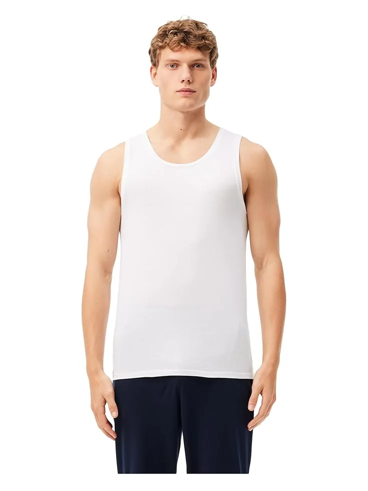 Футболка Lacoste 3-Pack Sleeveless Slim Essential T-Shirt — изображение 2 из 4, белый