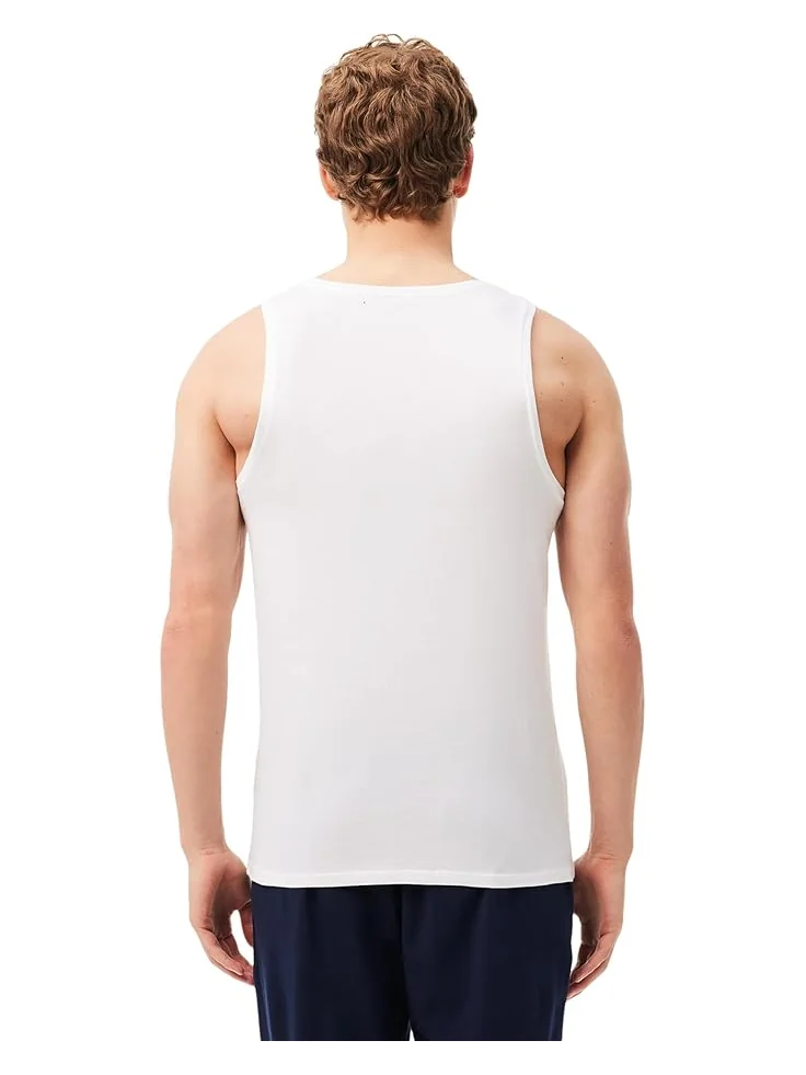 Футболка Lacoste 3-Pack Sleeveless Slim Essential T-Shirt — изображение 3 из 4, белый