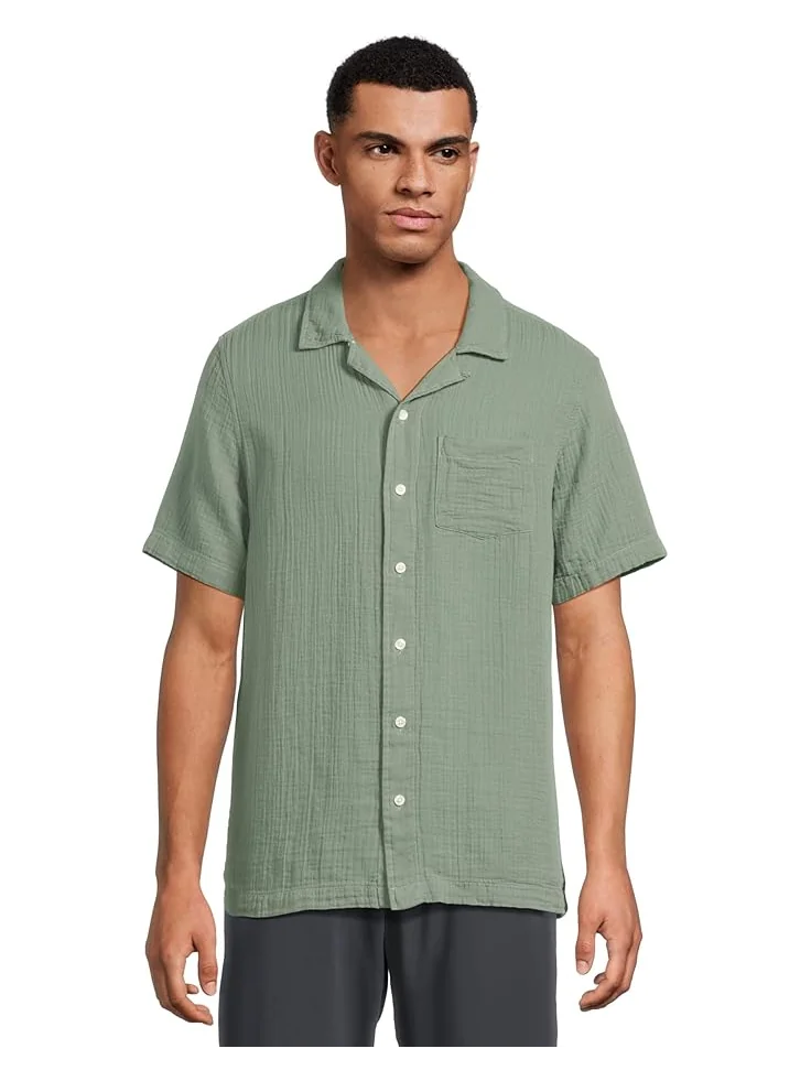 Рубашка L.L.Bean Vacationland Gauze Shirt Short Sleeve, Slightly Fitted