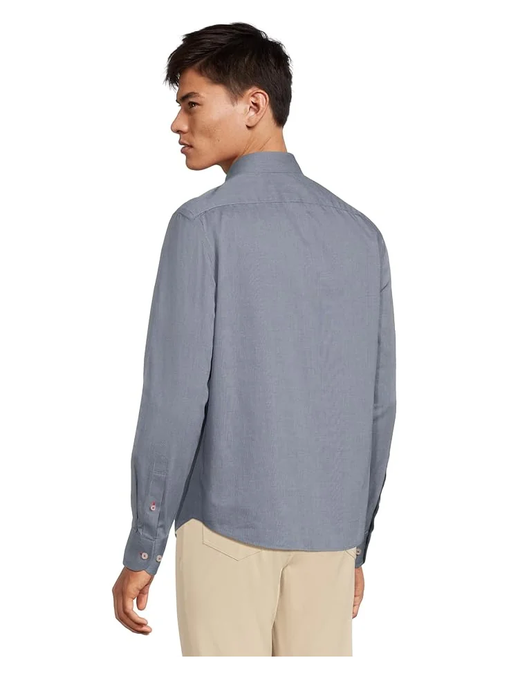 Рубашка UNTUCKit Wrinkle Free Pio Cesare Shirt — изображение 3 из 5, темно-синий