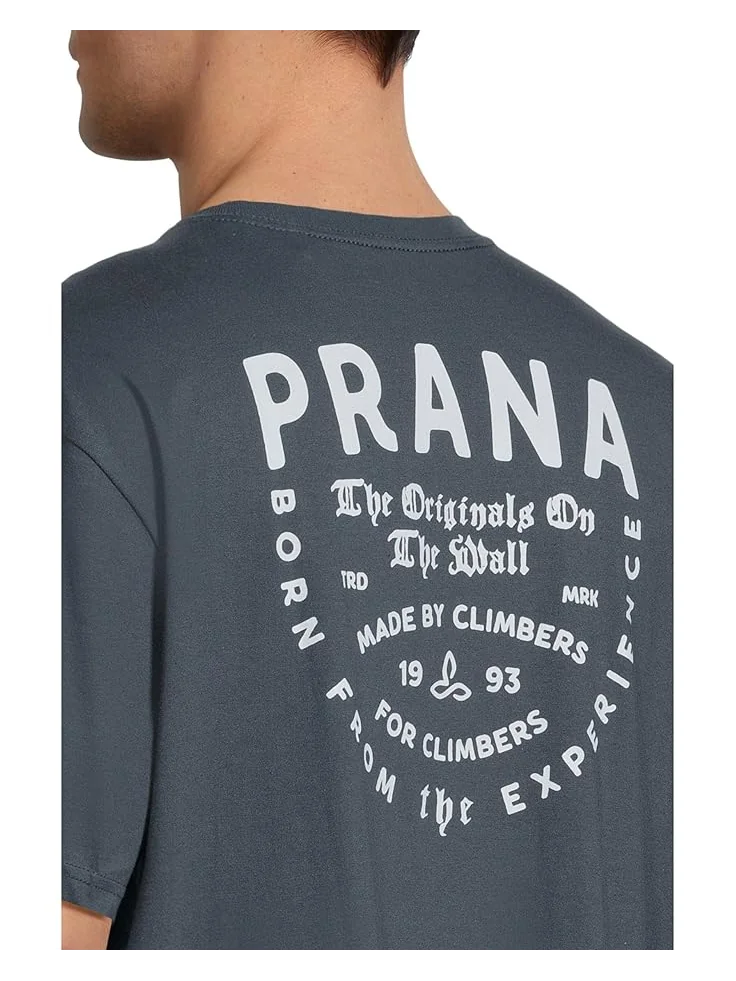 Футболка Prana Past and Present Short Sleeve Tee — изображение 4 из 5, темно-серый