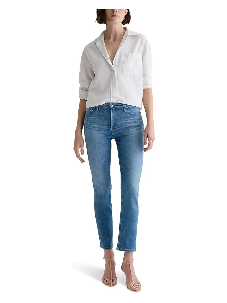 Джинсы AG Jeans Prima Low Rise Cigarette Ankle Jeans in Atlantis — изображение 6 из 6, атлантический
