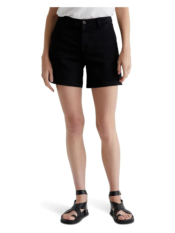 Шорты AG Jeans Jude Mid Rise Chino Shorts — черный