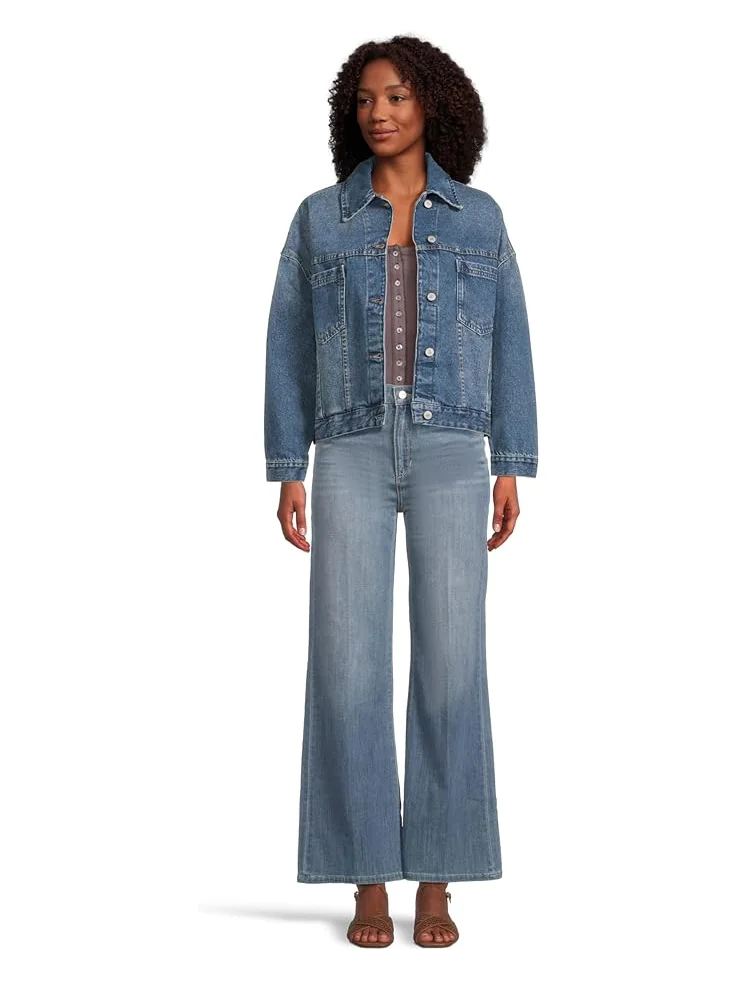 Джинсы Joe's Jeans The Mia High-rise Wide Leg Petite — изображение 5 из 5, красный