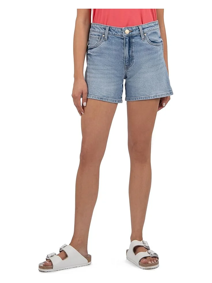 Шорты KUT from the Kloth Jane High Rise Long Short With Regular Hem, цвет Peaceful with Medium Base Wash
