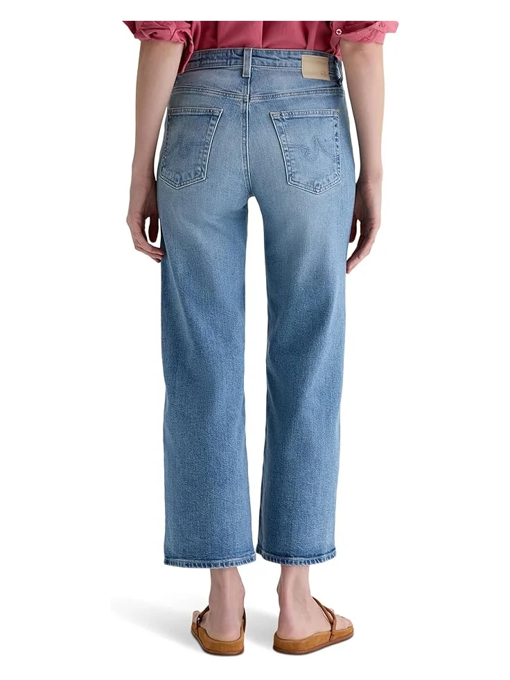 Джинсы AG Jeans Saige Mid-Rise Wide Leg in Helios, цвет Helios — изображение 3 из 6