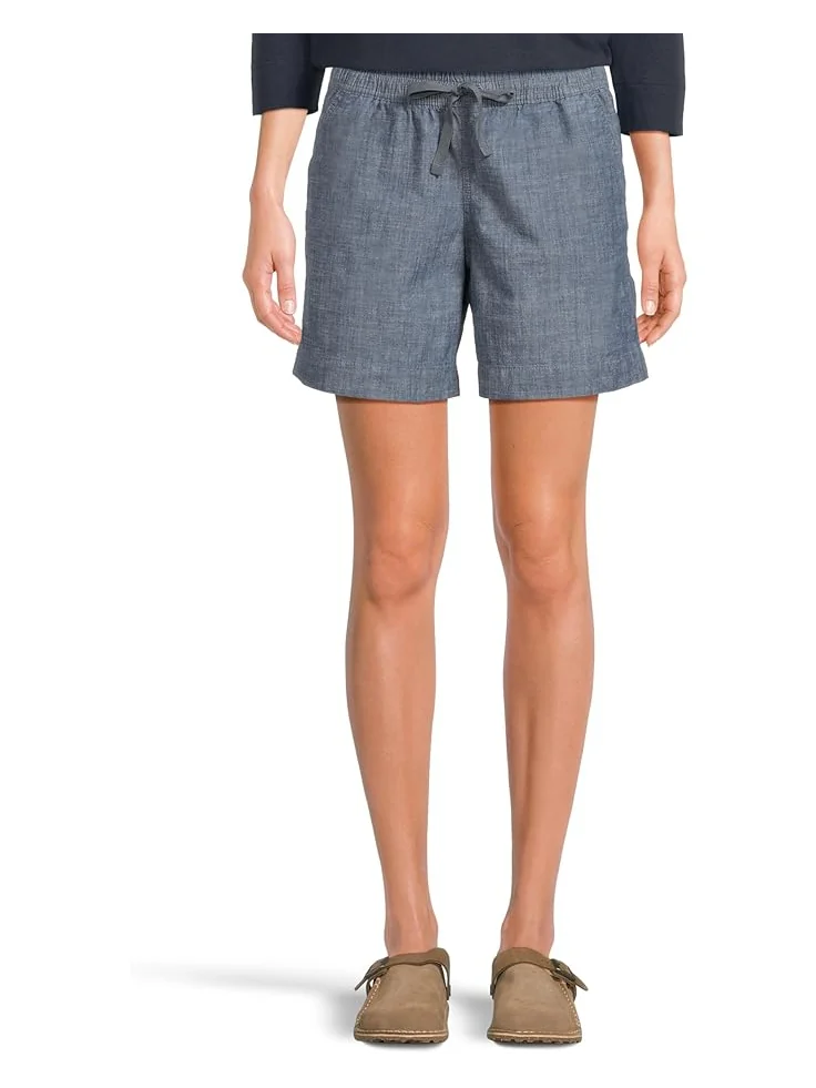 Шорты L.L.Bean Lakewashed Chambray Dock Shorts — изображение 1 из 6, синий