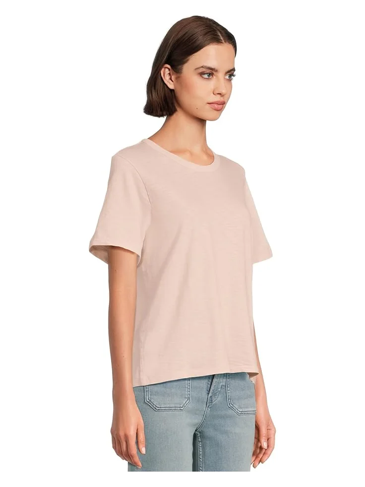 Футболка Faherty Sunwashed Essential Tee, цвет Peach Whip — изображение 2 из 5