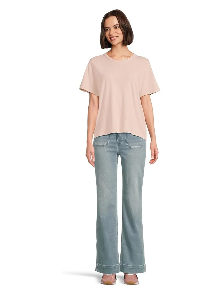 Футболка Faherty Sunwashed Essential Tee, цвет Peach Whip — изображение 5 из 5