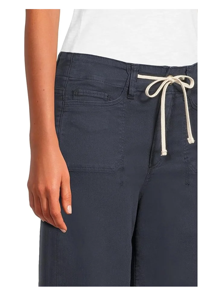 Джинсы Paige Ari With Waistband Tie And Stitch Thru Pockets in Vintage Navy Seascape — изображение 4 из 5