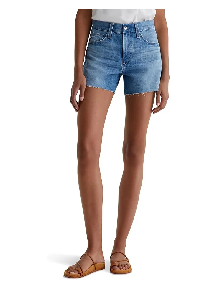 Шорты AG Jeans Halle High Rise Relaxed Shorts, цвет Flashback — изображение 1 из 6