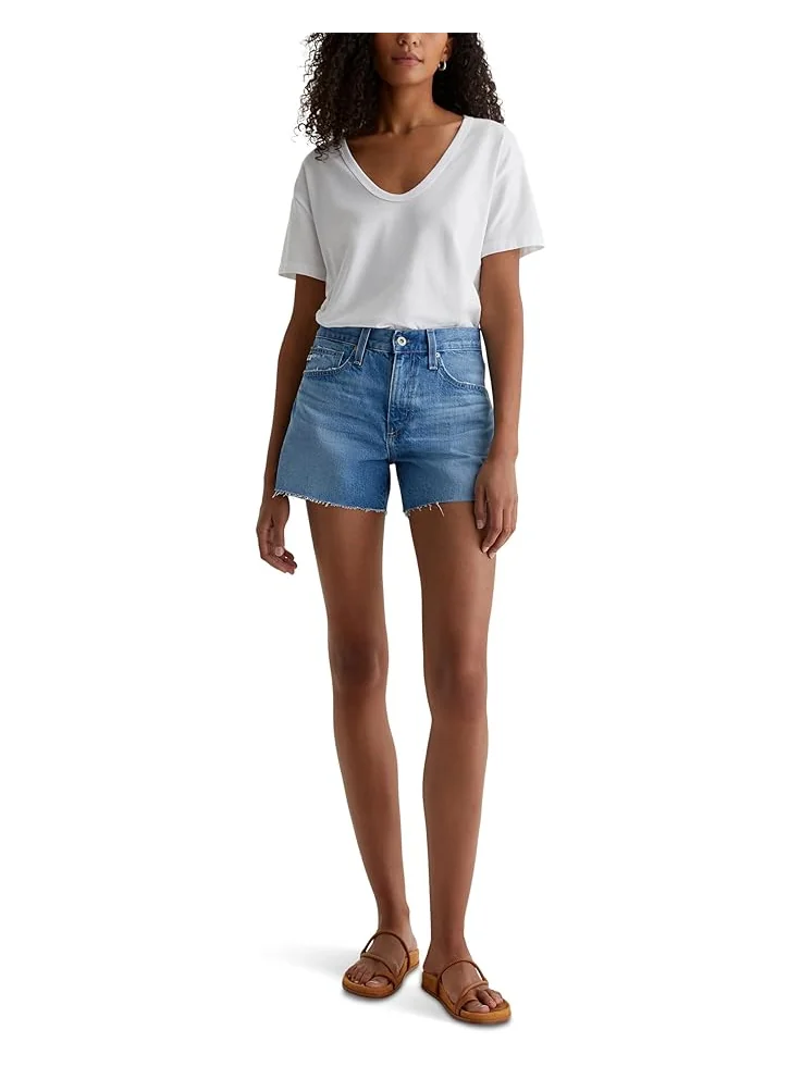 Шорты AG Jeans Halle High Rise Relaxed Shorts, цвет Flashback — изображение 6 из 6
