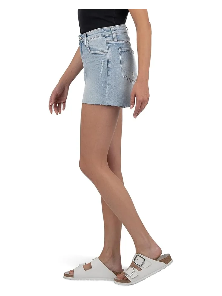 Шорты KUT from the Kloth Jane High-Rise Long Shorts With Raw Hem