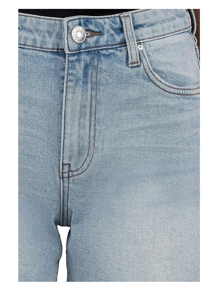 Шорты KUT from the Kloth Jane High-Rise Long Shorts With Raw Hem — изображение 4 из 4, серый