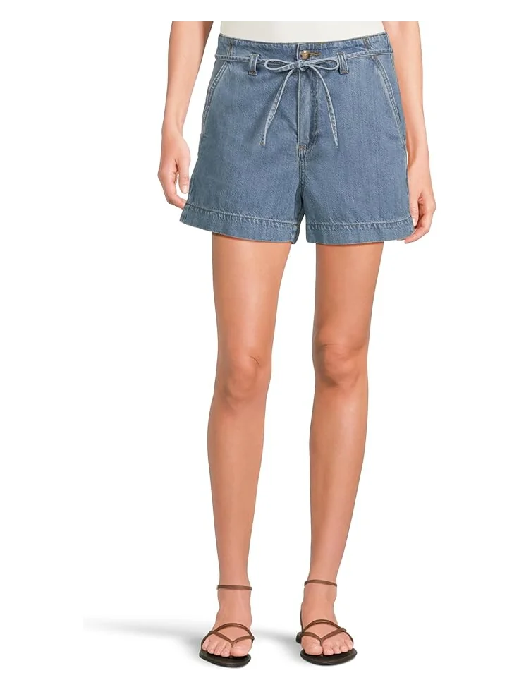 Шорты Paige Anessa Shorts with Waist Tie in Tranquility — голубой