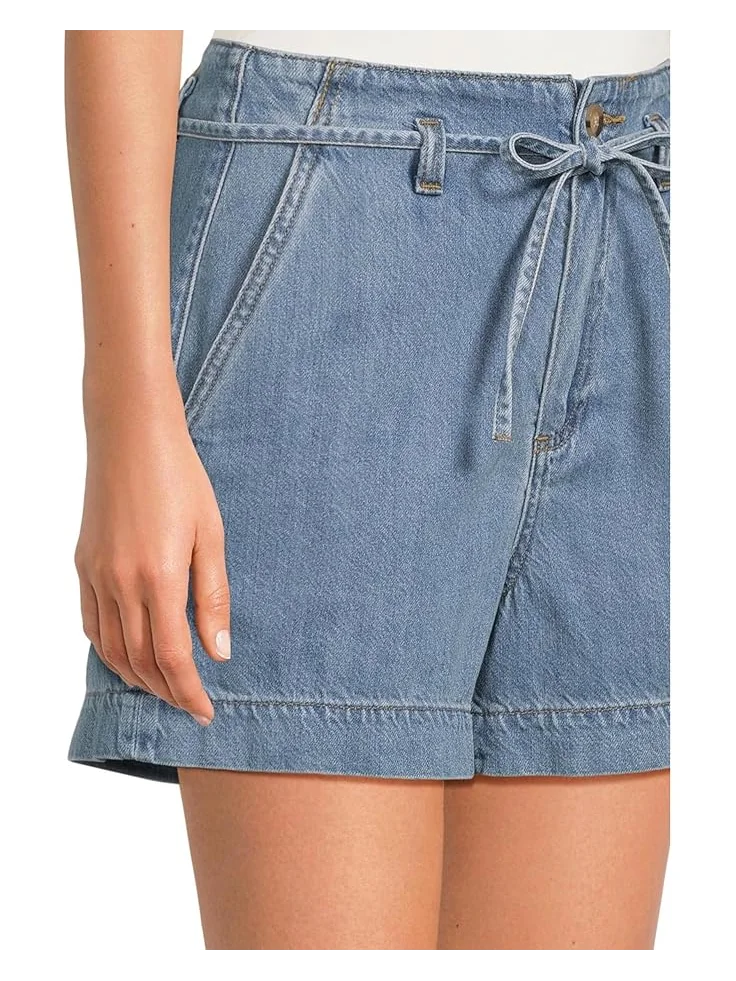 Шорты Paige Anessa Shorts with Waist Tie in Tranquility — изображение 4 из 5, голубой