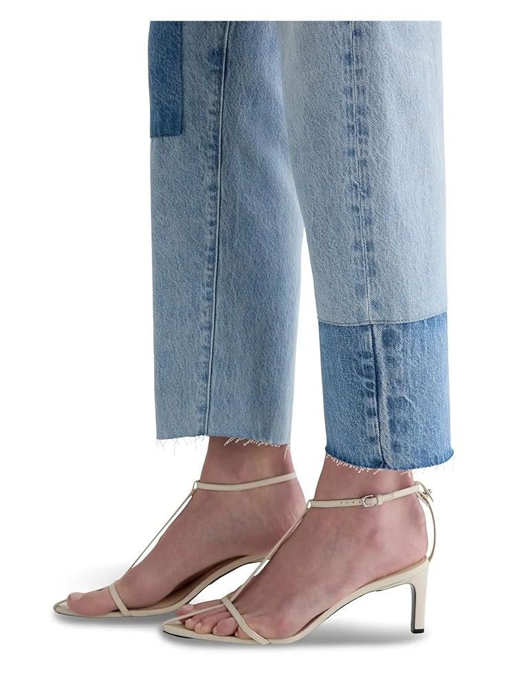 Джинсы AG Jeans Brinley Mid-Rise Straight in Carpinteria, цвет Carpinteria — изображение 3 из 6