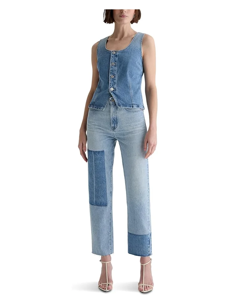 Джинсы AG Jeans Brinley Mid-Rise Straight in Carpinteria, цвет Carpinteria — изображение 6 из 6