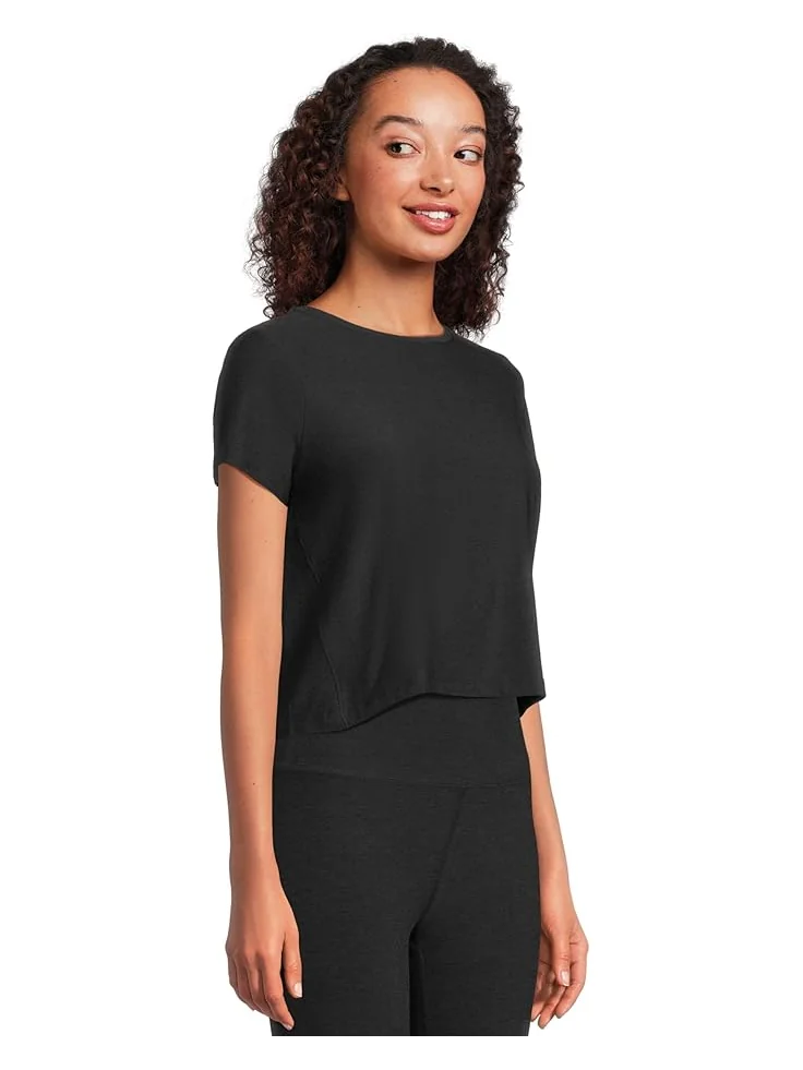 Футболка Beyond Yoga Featherweight Supreme Cropped Tee — изображение 2 из 5, самая темная ночь