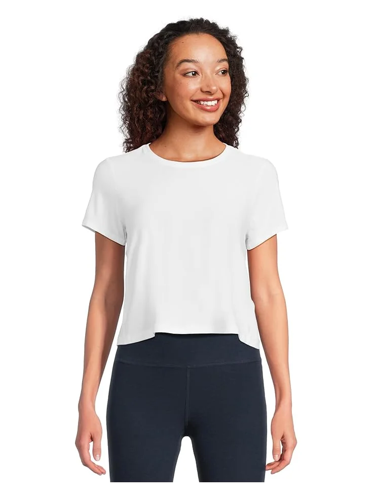 Футболка Beyond Yoga Featherweight Supreme Cropped Tee — белый