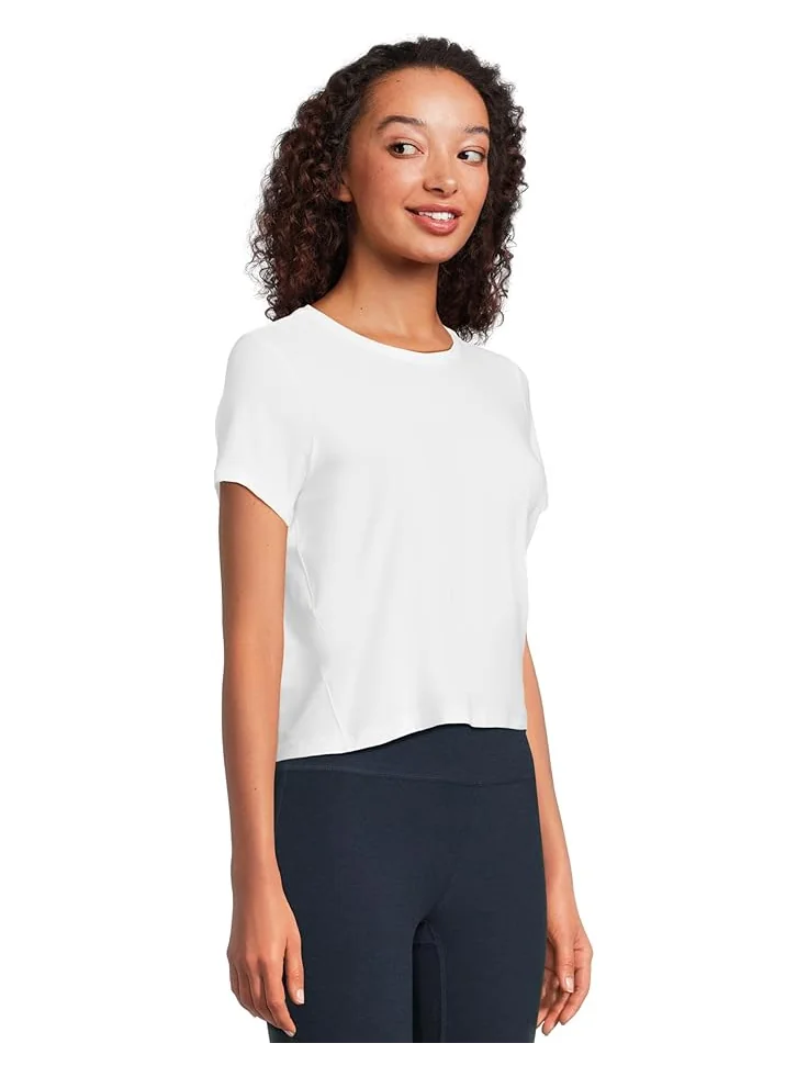 Футболка Beyond Yoga Featherweight Supreme Cropped Tee — изображение 2 из 5, белый