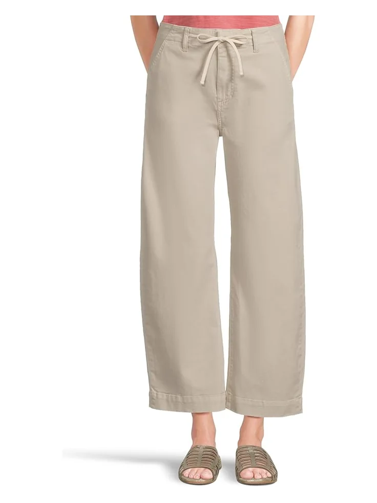 Брюки Paige Arellia Ankle With Tie in Vintage Pumice Stone, цвет Vintage Pumice Stone — серый