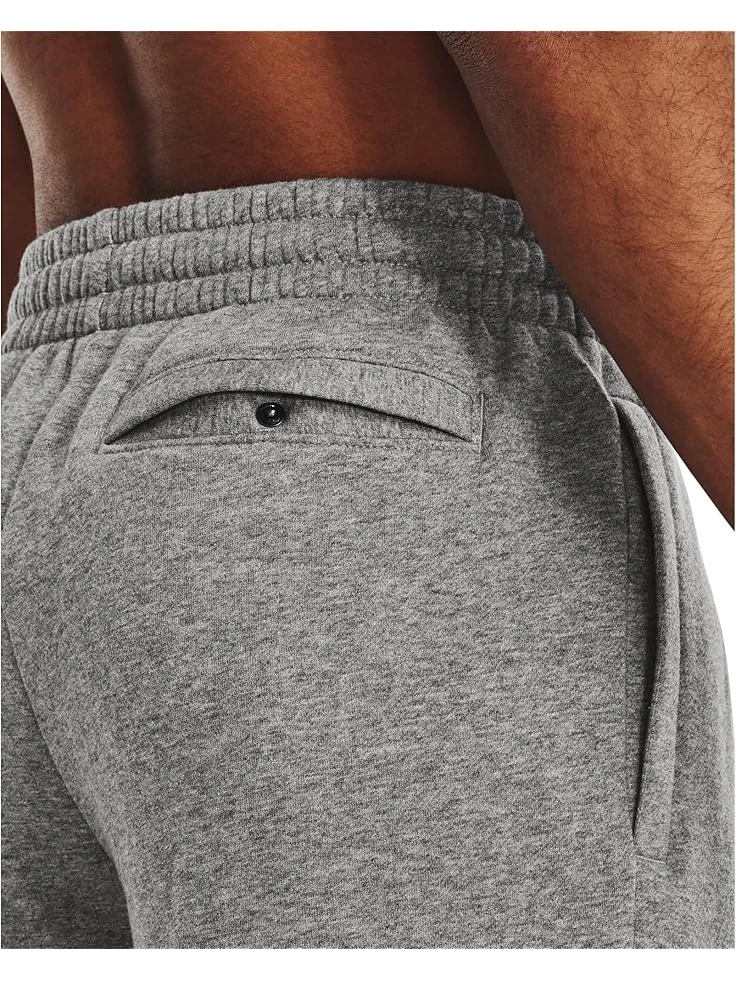Шорты Under Armour Rival Fleece Shorts — изображение 3 из 4, светлый/белый