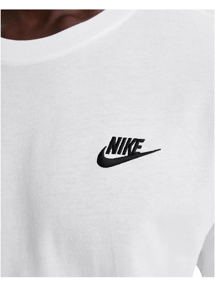 Футболка Nike Sportswear Club Tee — изображение 5 из 5, белый/черный