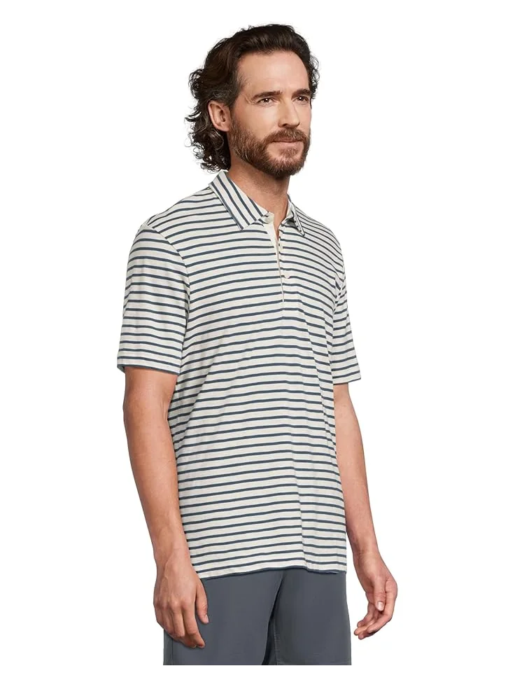 Поло Faherty Sunwashed Tshirt Polo — изображение 2 из 5, слоновая кость