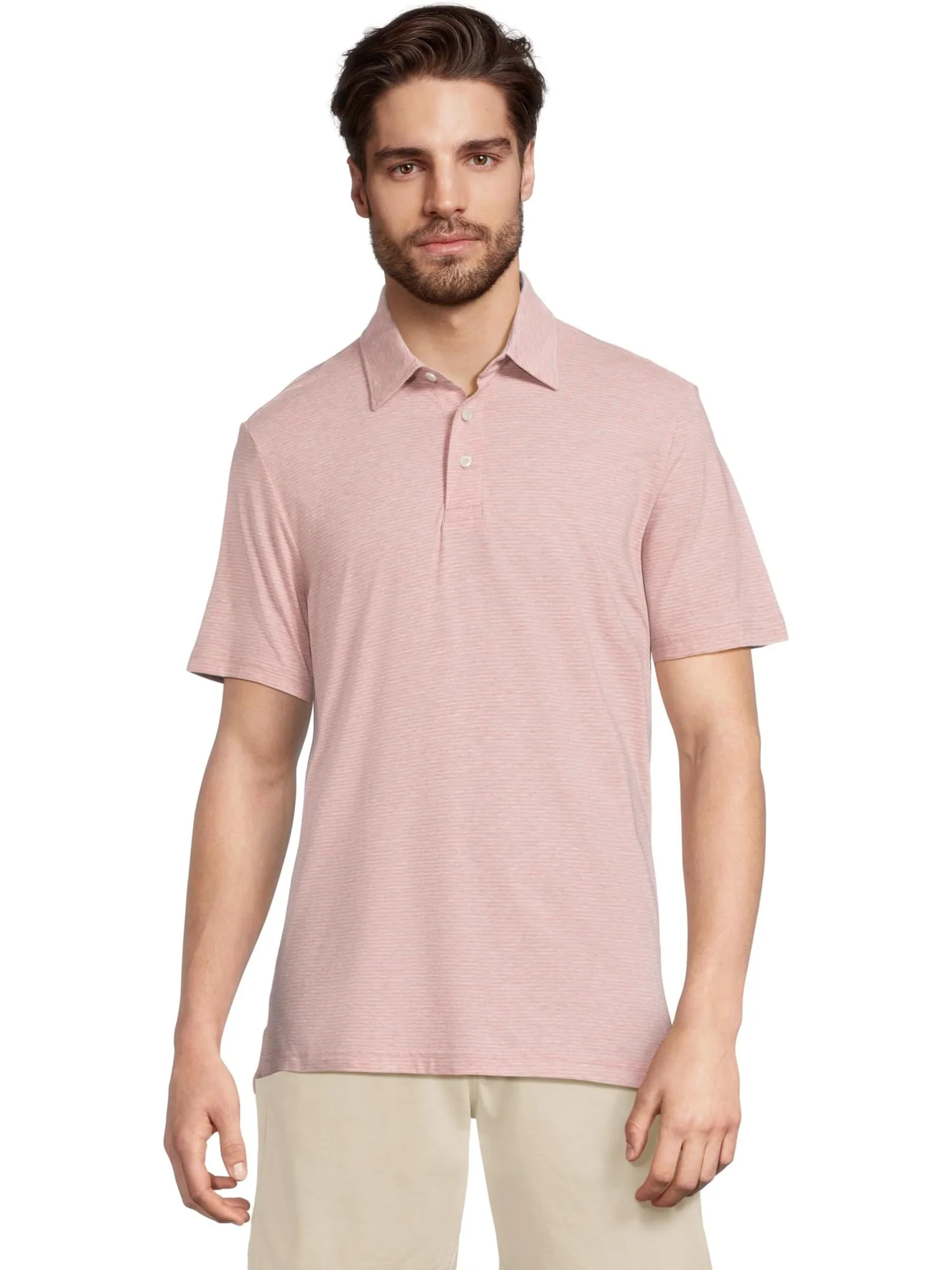 Поло Faherty Short Sleeve Movement Polo — изображение 1 из 5, розовый