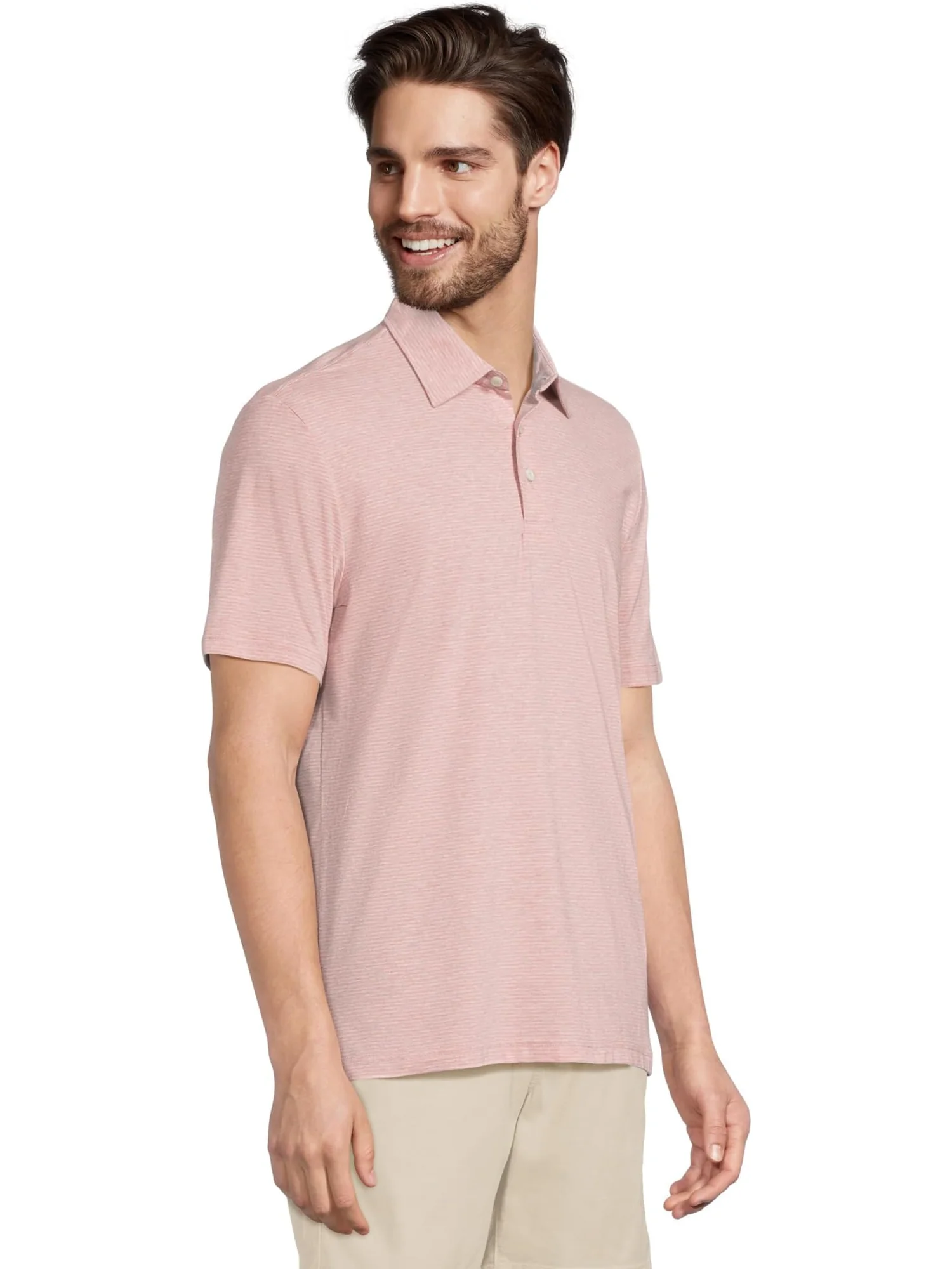 Поло Faherty Short Sleeve Movement Polo — изображение 2 из 5, розовый