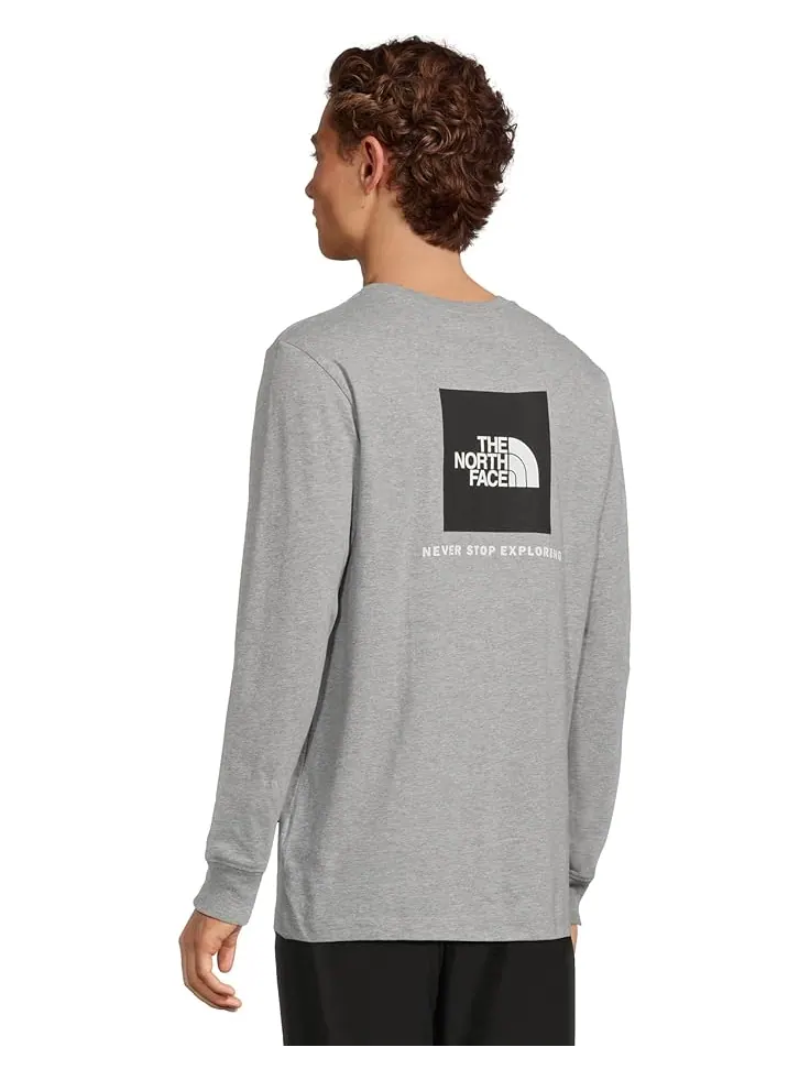 Мужская футболка с длинным рукавом The North Face Evolution Box Nse Regular — изображение 3 из 5, бледный серый