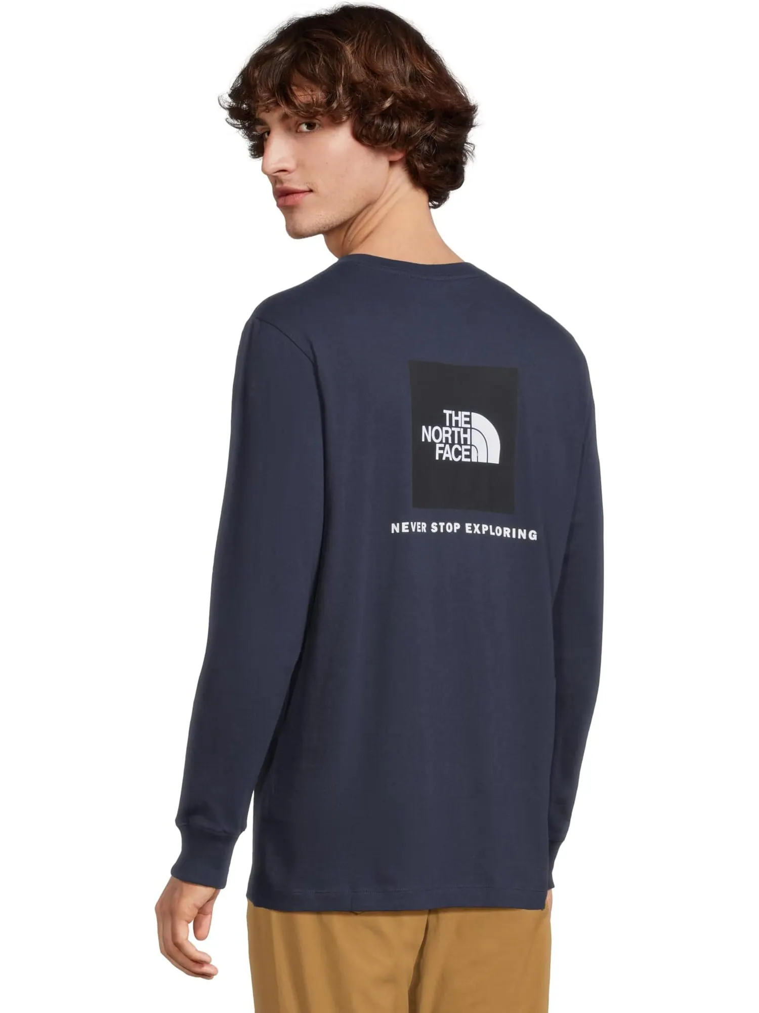 Мужская футболка Evolution Box NSE Regular с длинным рукавом The North Face — изображение 3 из 5, темно-синий