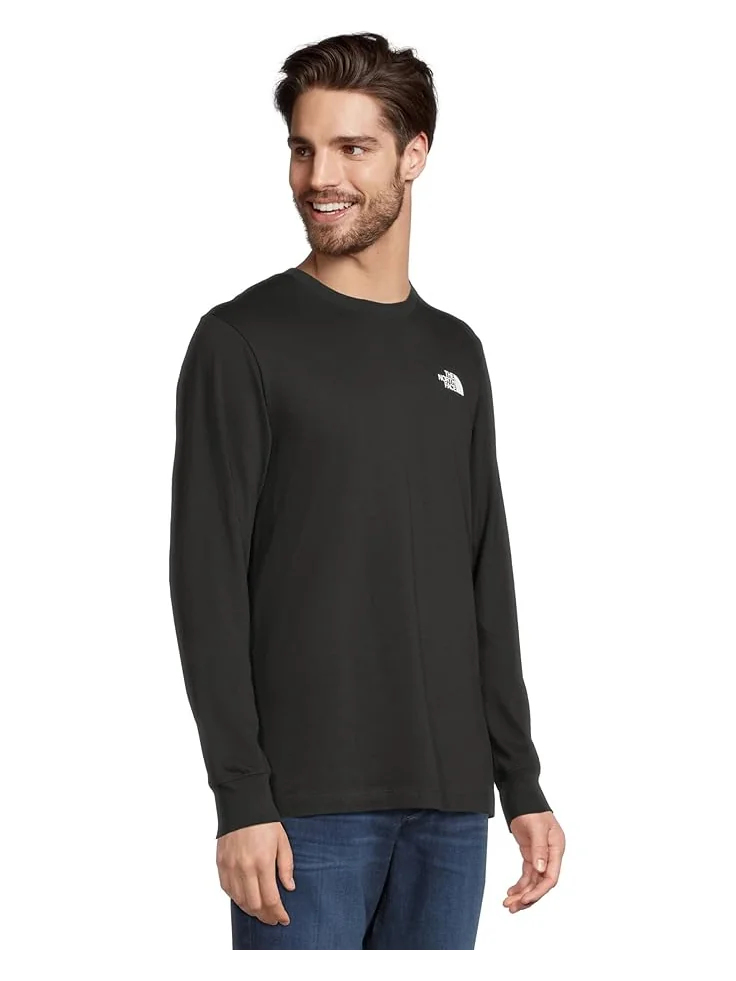 Футболка The North Face Long Sleeve Box NSE Tee — изображение 2 из 5, черный/белый