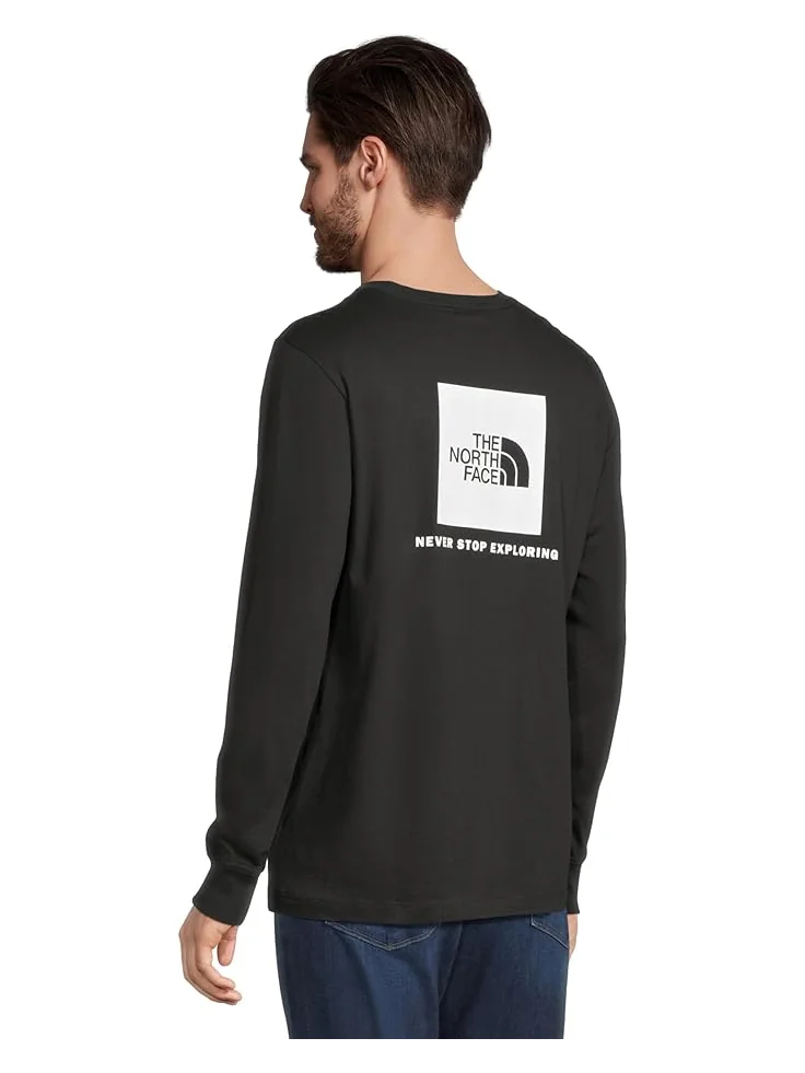 Футболка The North Face Long Sleeve Box NSE Tee — изображение 3 из 5, черный/белый