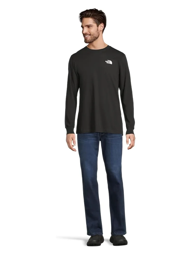 Футболка The North Face Long Sleeve Box NSE Tee — изображение 5 из 5, черный/белый
