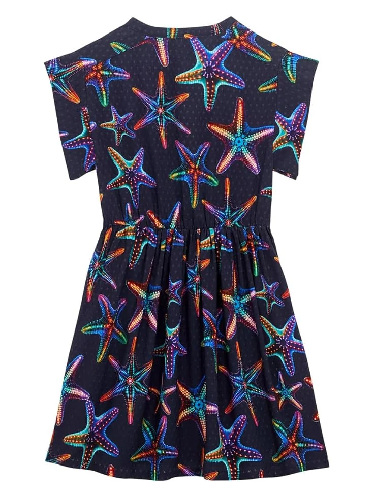 Платье Vilebrequin Kids Viscose Long Dress Disco Stars — изображение 2 из 2, темно-синий
