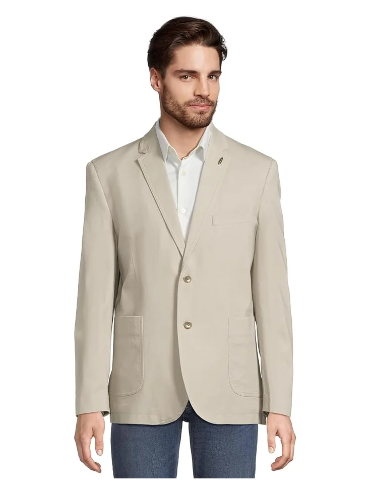 Блейзер Johnston & Murphy Washed Cotton Dobby Blazer — изображение 1 из 5, серый