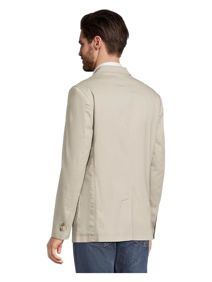 Блейзер Johnston & Murphy Washed Cotton Dobby Blazer — изображение 3 из 5, серый