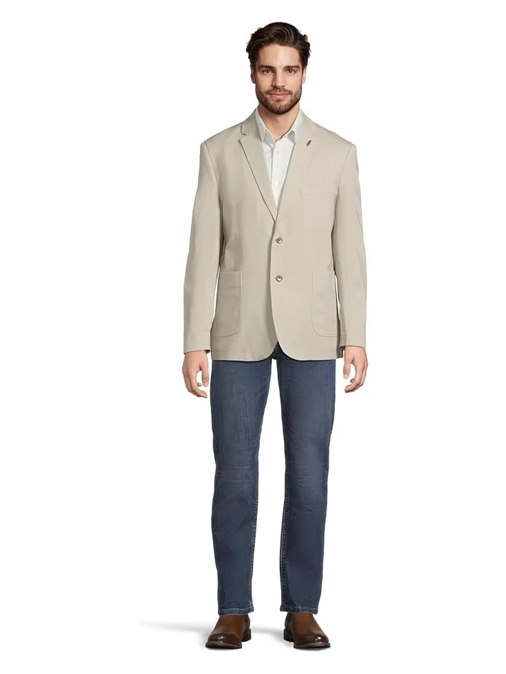Блейзер Johnston & Murphy Washed Cotton Dobby Blazer — изображение 5 из 5, серый