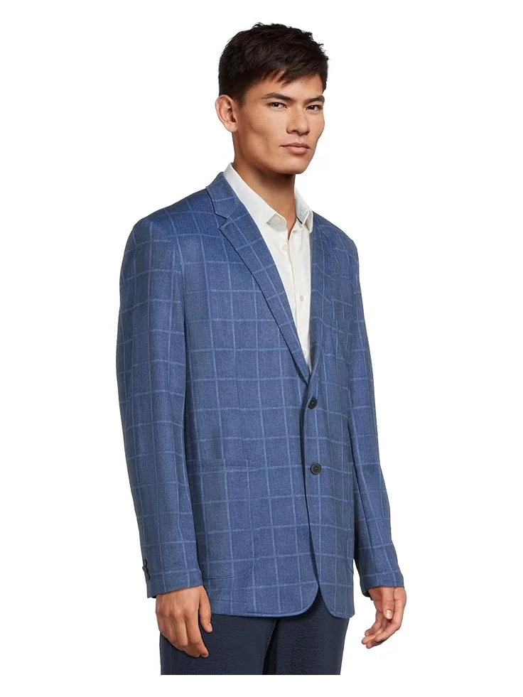 Блейзер Johnston & Murphy Relaxed Knit Blazer — изображение 2 из 5, синий