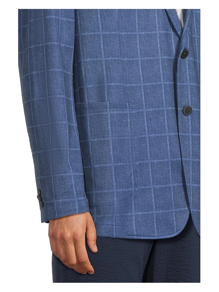 Блейзер Johnston & Murphy Relaxed Knit Blazer — изображение 4 из 5, синий