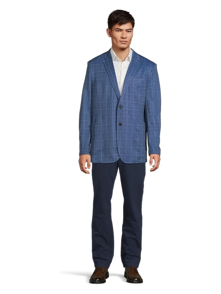 Блейзер Johnston & Murphy Relaxed Knit Blazer — изображение 5 из 5, синий
