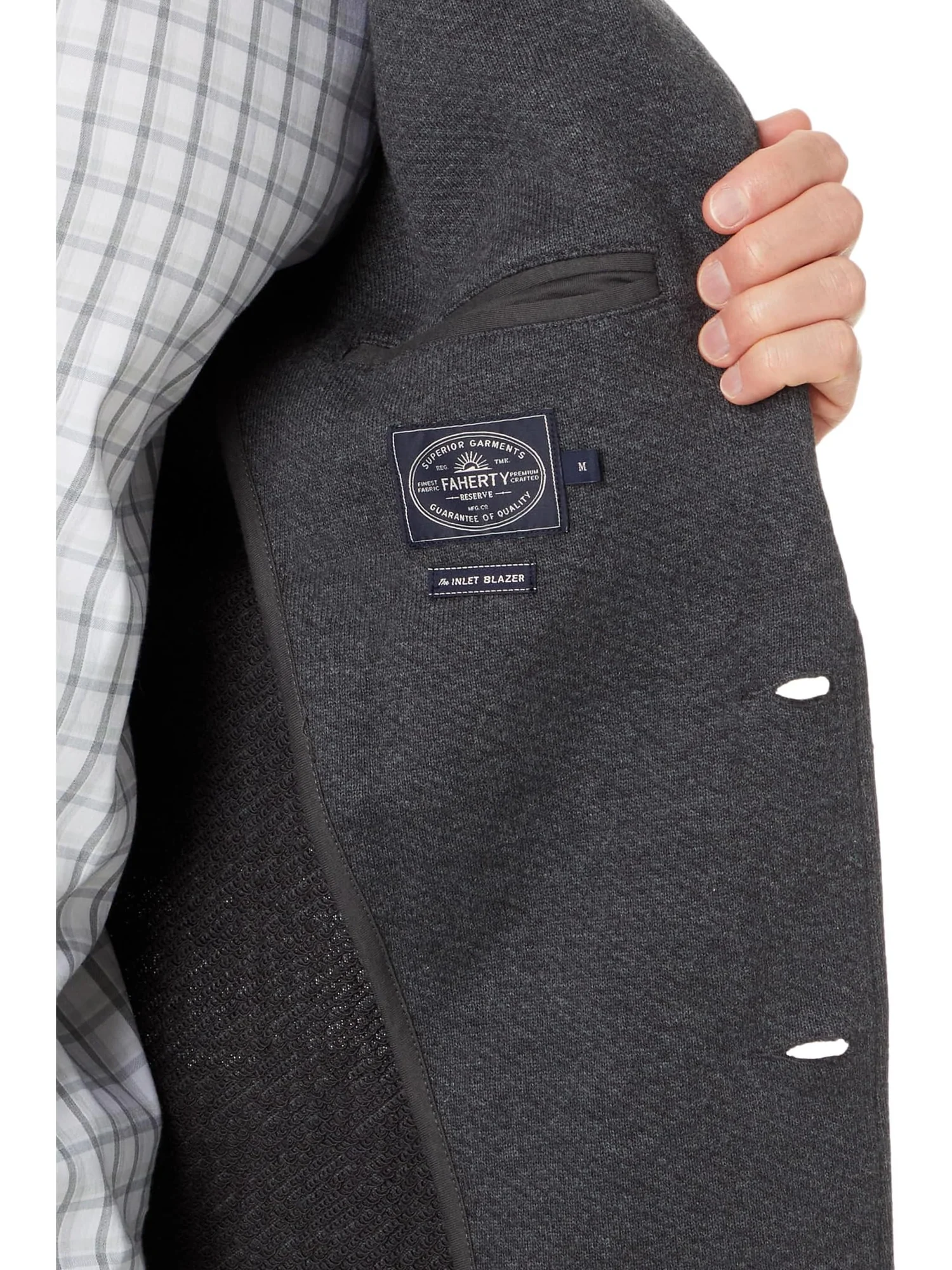 Блейзер Faherty Inlet Knit Blazer — изображение 3 из 4, черный